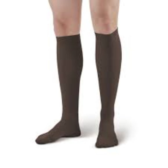 Activa 20-30mmHg Firm Support Graduated Compression Men's Dress Socks Brown NWT - Picture 1 of 9